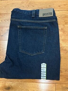 Duluth Trading Men’s Ballroom Relaxed Fit Jeans 40x30 Dark Wash NWT